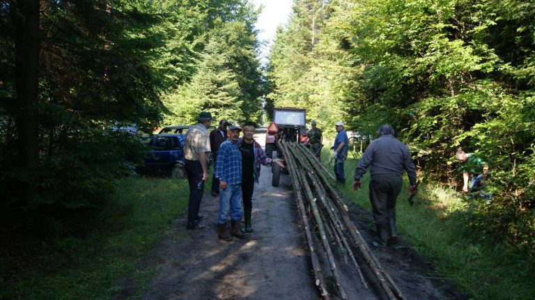 Akcja Koła – budowa ambon szwedzkich – 09.07.2011r.  - 