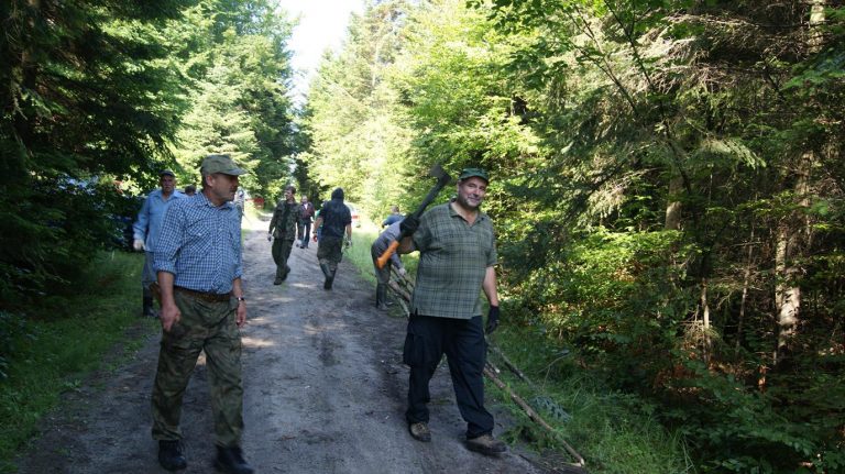 Akcja Koła – budowa ambon szwedzkich – 09.07.2011r.  - 