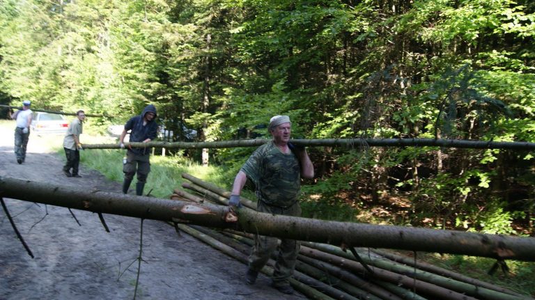 Akcja Koła – budowa ambon szwedzkich – 09.07.2011r.  - 