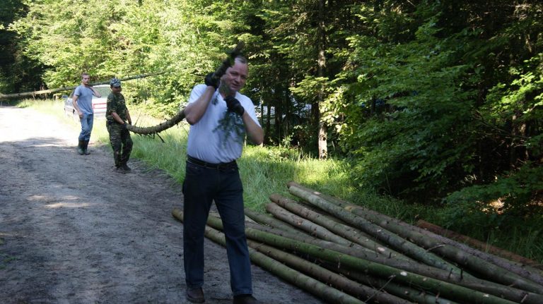 Akcja Koła – budowa ambon szwedzkich – 09.07.2011r.  - 