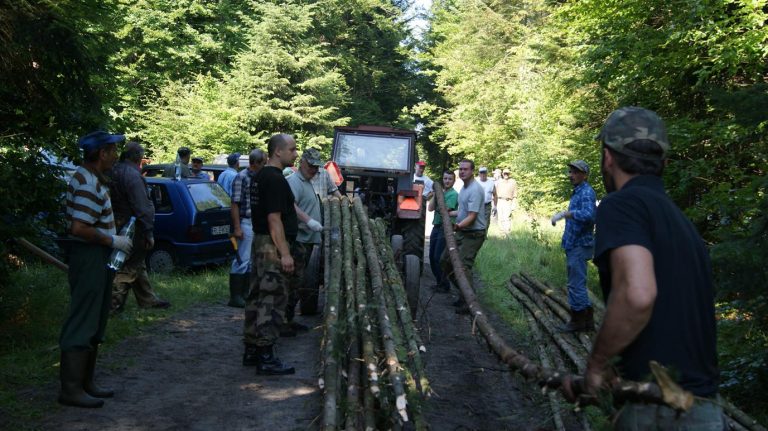Akcja Koła – budowa ambon szwedzkich – 09.07.2011r.  - 