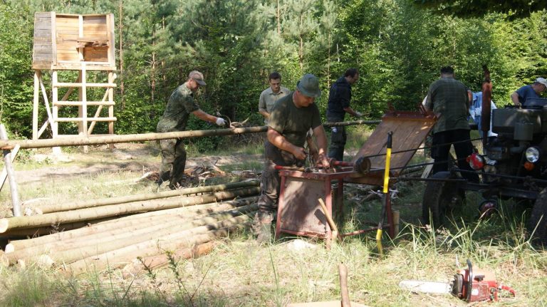 Akcja Koła – budowa ambon szwedzkich – 09.07.2011r.  - 