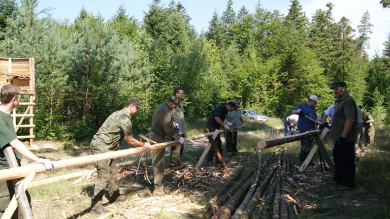 Akcja Koła – budowa ambon szwedzkich – 09.07.2011r.  - 