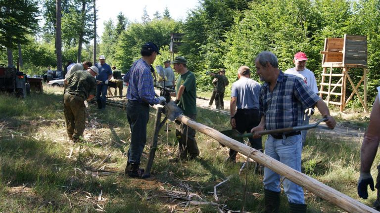 Akcja Koła – budowa ambon szwedzkich – 09.07.2011r.  - 