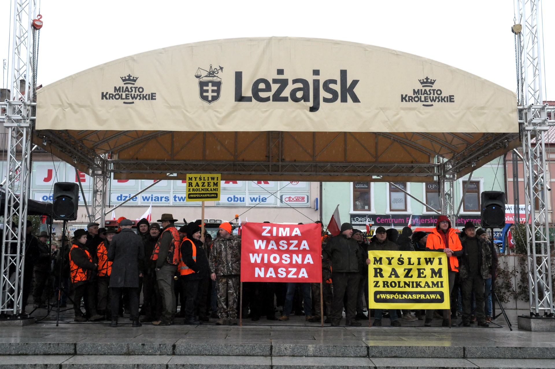 „Myśliwi razem z rolnikami” – protest.