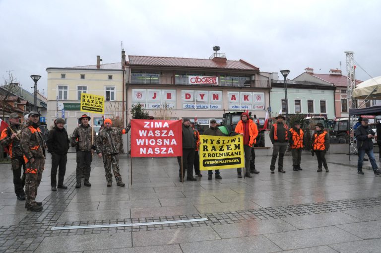 „Myśliwi razem z rolnikami” – protest.  - 