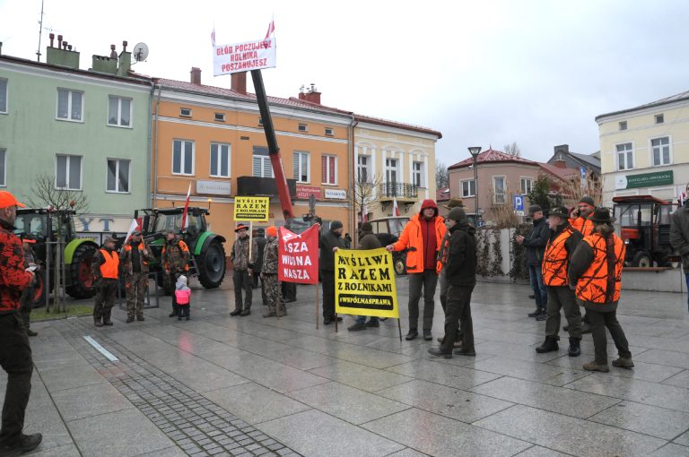 „Myśliwi razem z rolnikami” – protest.  - 