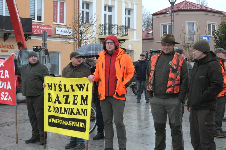 „Myśliwi razem z rolnikami” – protest.  - 