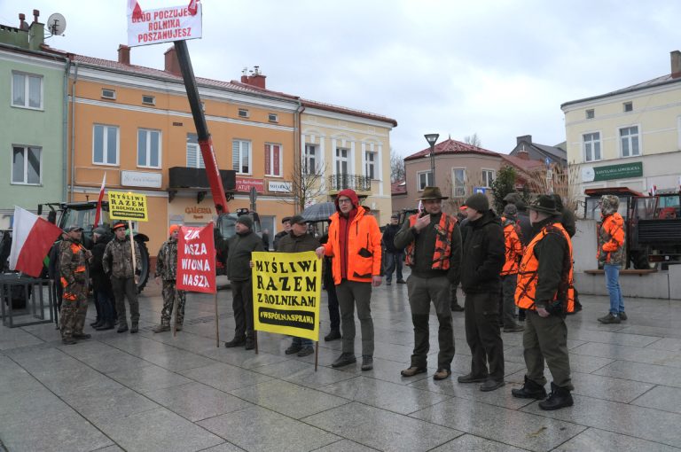 „Myśliwi razem z rolnikami” – protest.  - 