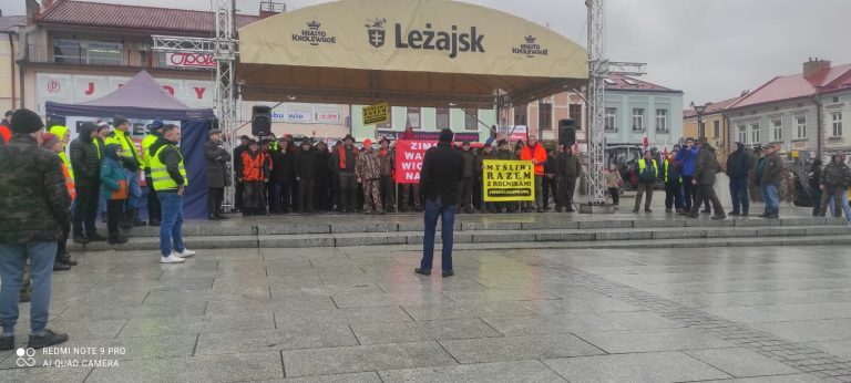 „Myśliwi razem z rolnikami” – protest.  - 