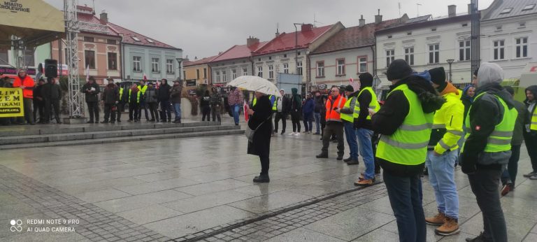 „Myśliwi razem z rolnikami” – protest.  - 