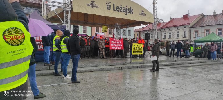 „Myśliwi razem z rolnikami” – protest.  - 