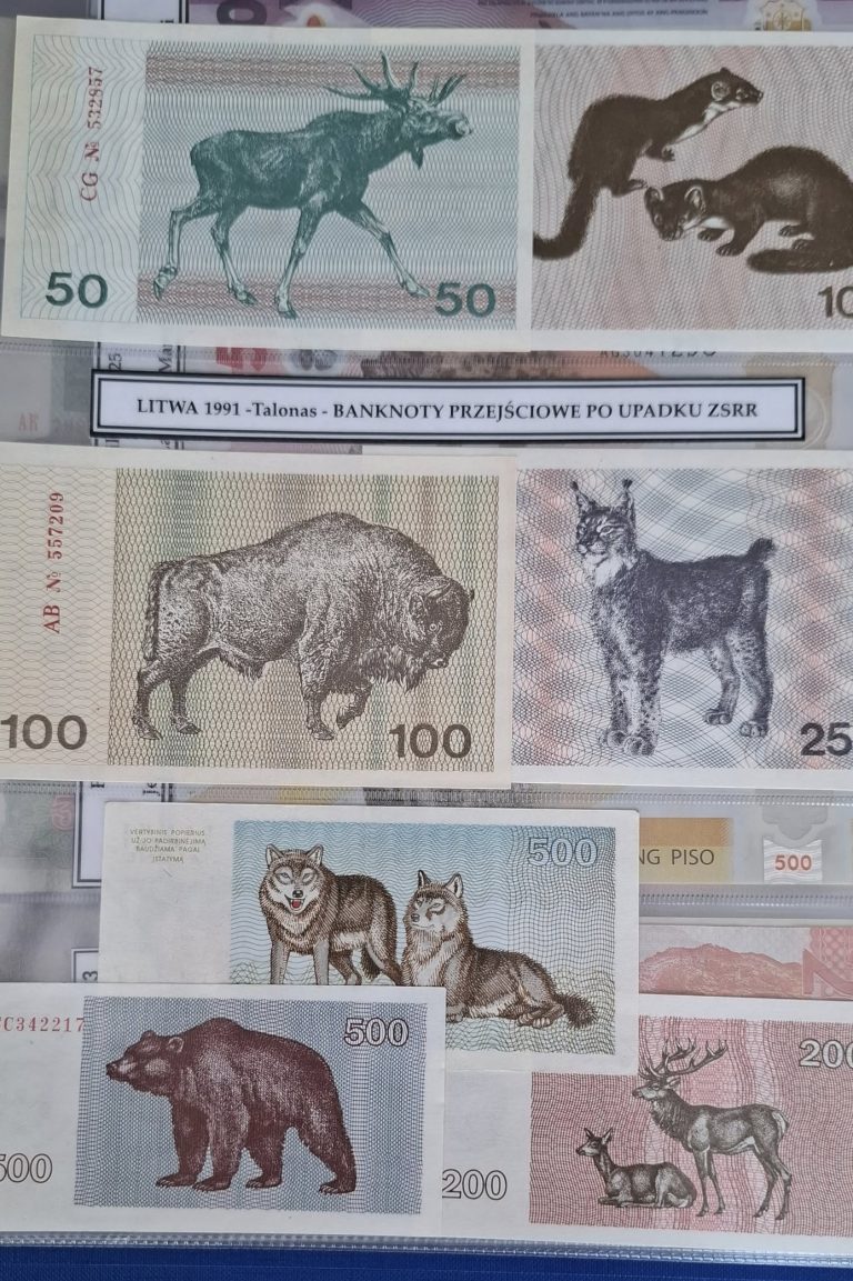 Kolekcja banknotów i monet  - 